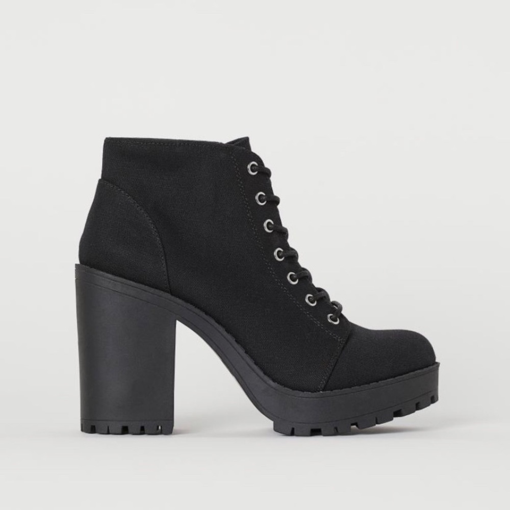 H&M Platform Ankle Boots